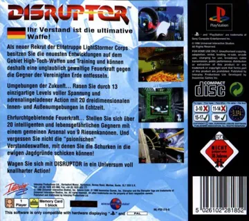 Disruptor (US) box cover back